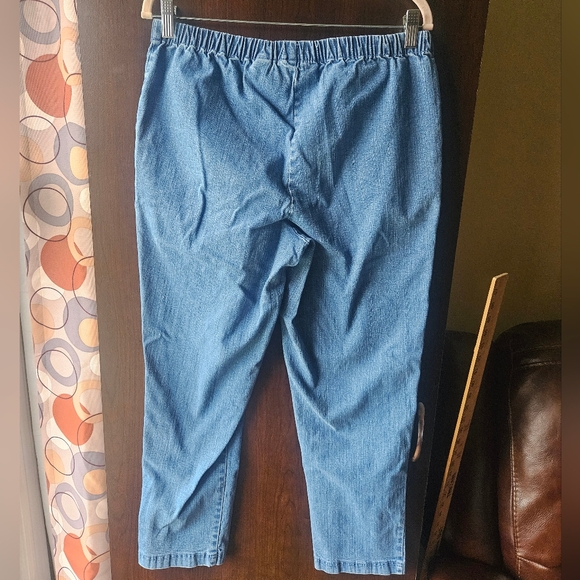 Croft & Barrow Blue Denim Elastic Waist Pants - Picture 7 of 7